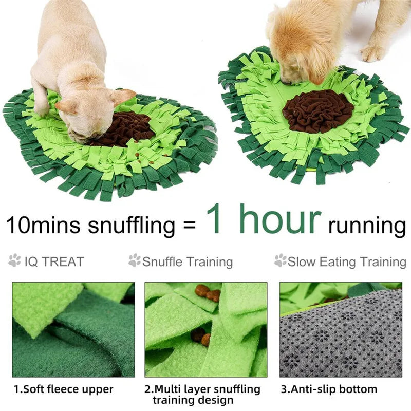 Alfombra Olfativa Interactiva en Forma de Aguacate para Perros y Mascotas (Juguete de Estimulación y Búsqueda)