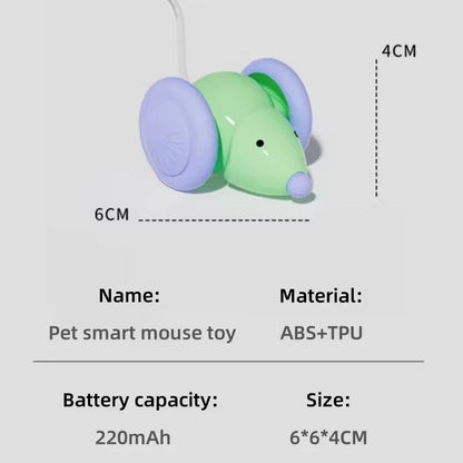 Ratón Eléctrico Interactivo para Gatos – Juguete Automático Inteligente