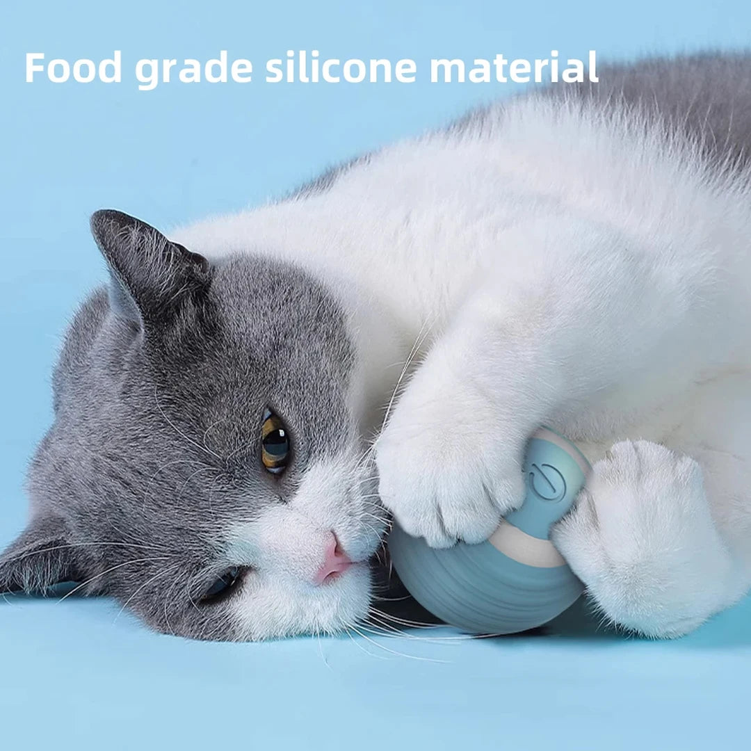 Pelota Interactiva Inteligente para Gatos – Juguete Electrónico con Movimiento Automático
