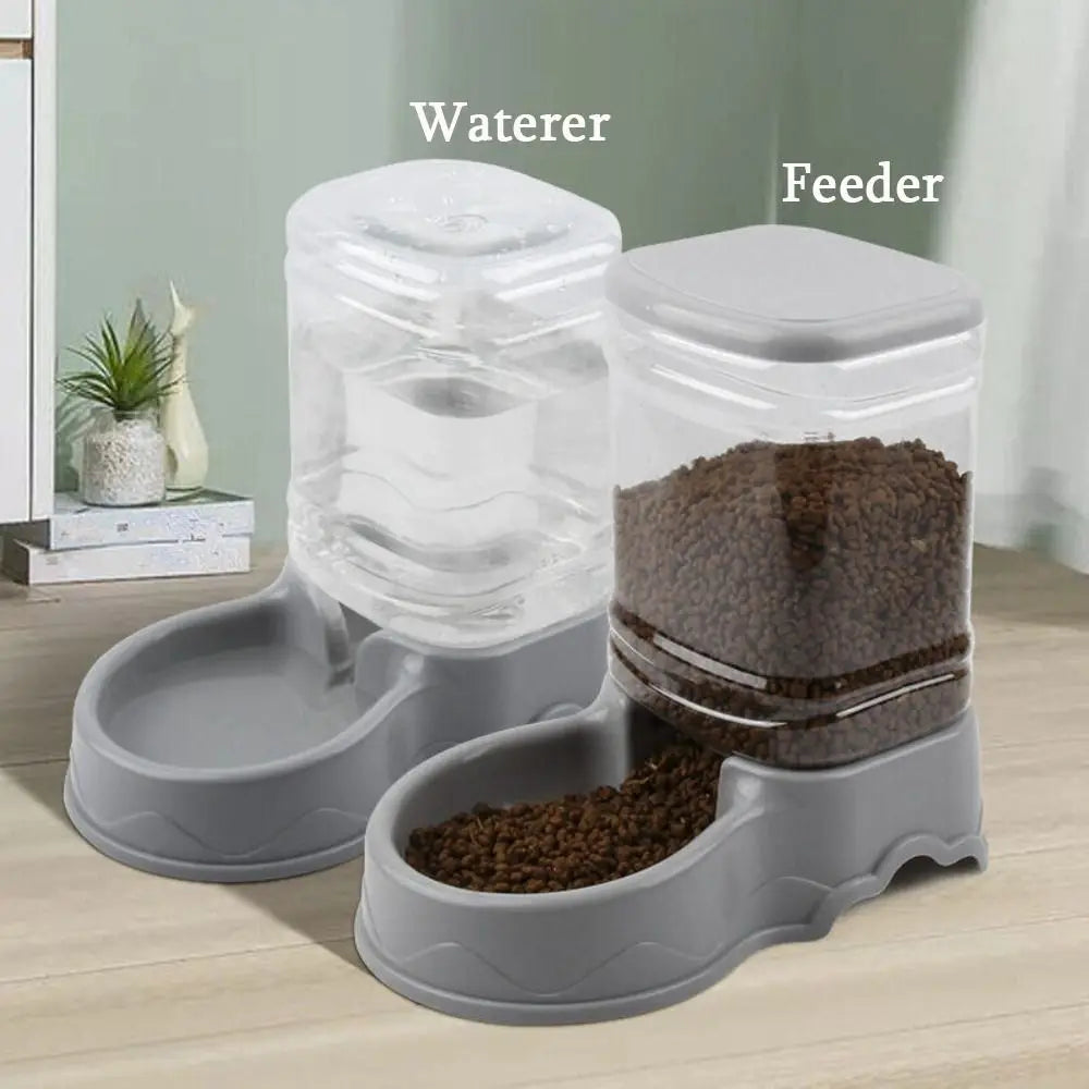 Comedero o Bebedero Automático por Gravedad para Perros y Gatos (3.8L)