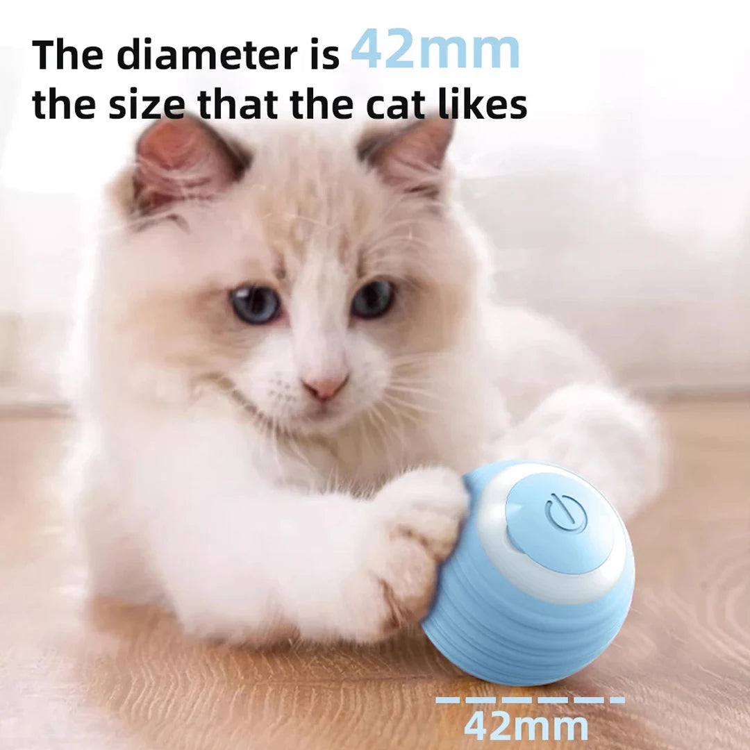 Pelota Interactiva Inteligente para Gatos – Juguete Electrónico con Movimiento Automático