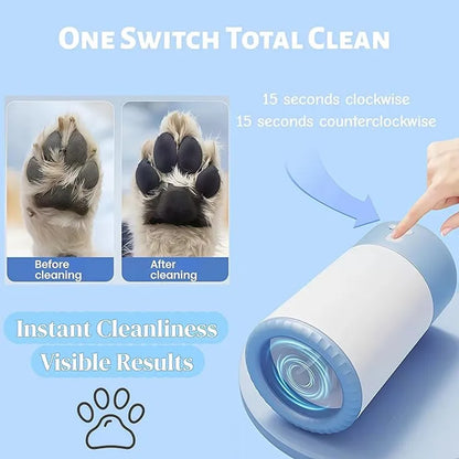 Limpiapatas Automático para Perros y Gatos (Dispensador Portátil Recargable por USB-C)