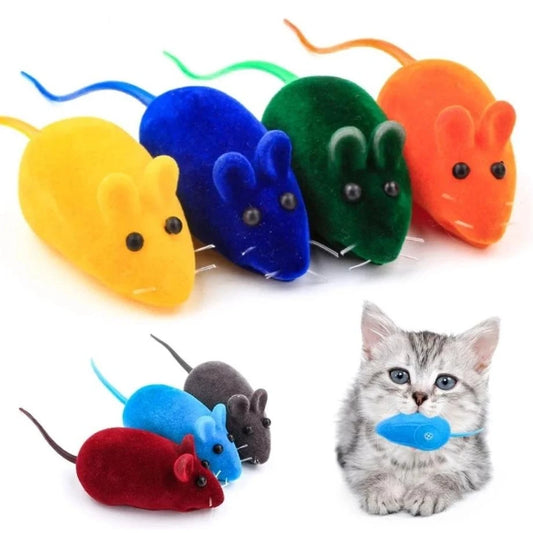 Ratón de Juguete Interactivo con Sonido para Gatos – Simulación Realista con Sonido Squeak