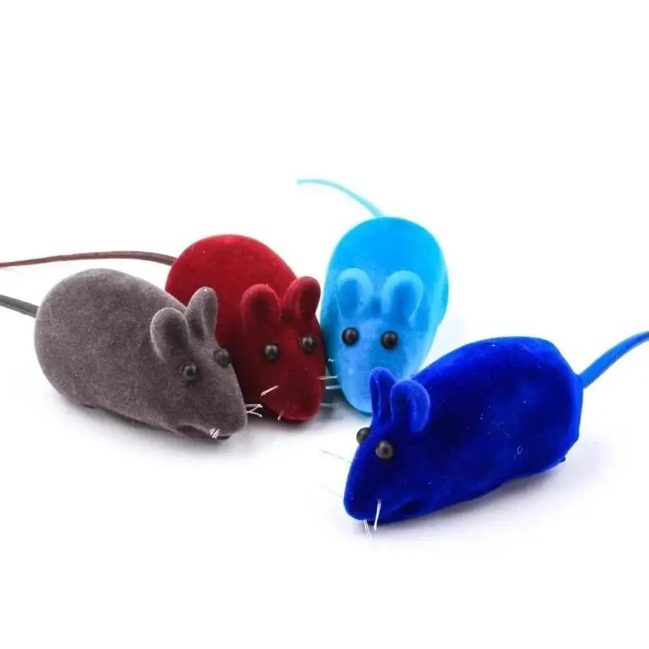Ratón de Juguete Interactivo con Sonido para Gatos – Simulación Realista con Sonido Squeak