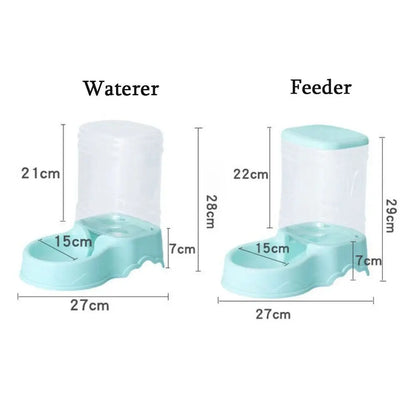 Comedero o Bebedero Automático por Gravedad para Perros y Gatos (3.8L)
