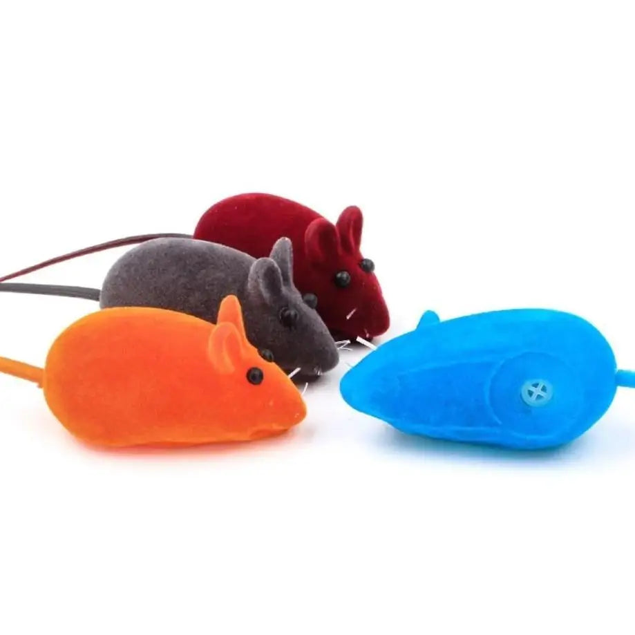 Ratón de Juguete Interactivo con Sonido para Gatos – Simulación Realista con Sonido Squeak